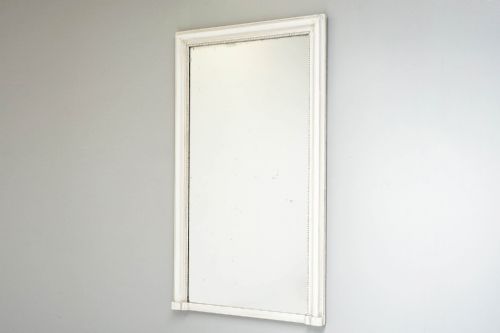 WHITE OVERMANTEL MIRROR - ADDITIONAL PHOTO 2
