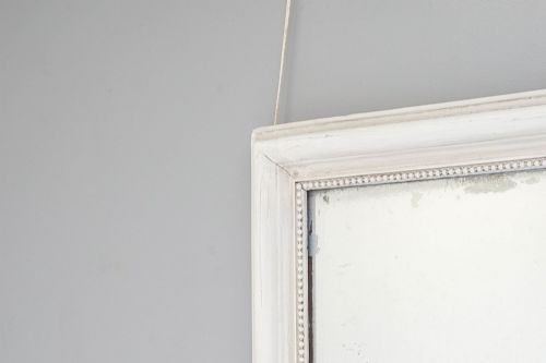 WHITE OVERMANTEL MIRROR - ADDITIONAL PHOTO 3