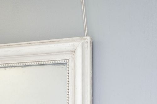 WHITE OVERMANTEL MIRROR - ADDITIONAL PHOTO 4