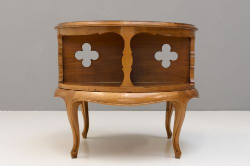 LOW FRENCH REVOLVING BOOKCASE - ADDITIONAL PHOTO 2