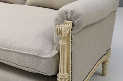 PAINTED FRENCH SETTEE - ADDITIONAL PHOTO 2