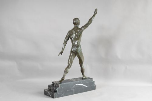 BRONZE OLYMPIAN FIGURE - ADDITIONAL PHOTO 1
