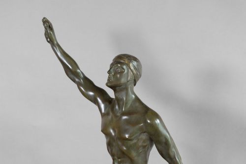 BRONZE OLYMPIAN FIGURE - ADDITIONAL PHOTO 2