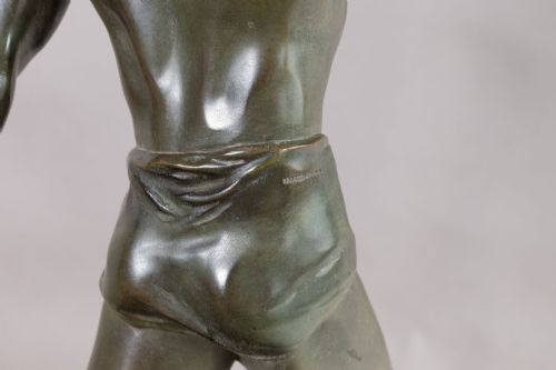 BRONZE OLYMPIAN FIGURE - ADDITIONAL PHOTO 7