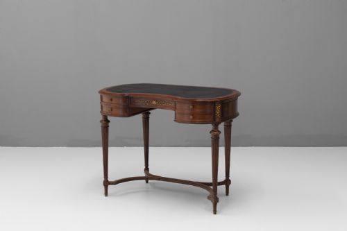 LEATHER TOP WRITING DESK