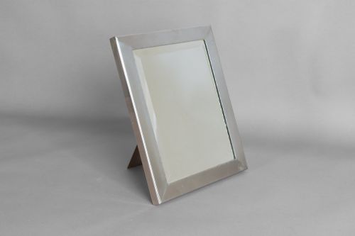 SILVER PLATED VANITY MIRROR