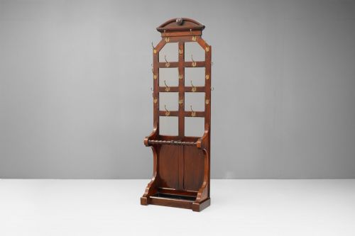 VICTORIAN MAHOGANY HALLSTAND - ADDITIONAL PHOTO 1