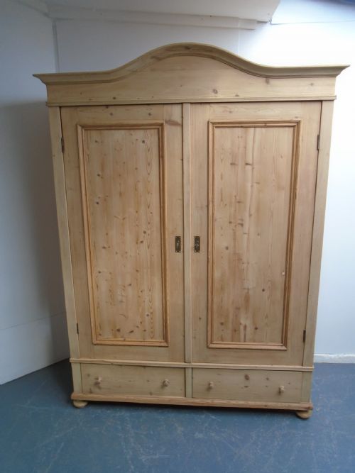 A MASSIVE VICTORIAN COMBINATION ANTIQUEOLD PINE KNOCKDOWN WARDROBE TO WAXPAINT - ADDITIONAL PHOTO 5