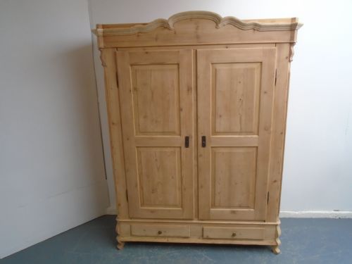 A PRETTY GEORGIAN ANTIQUEOLD PINE KNOCKDOWN WARDROBE TO WAXPAINT - ADDITIONAL PHOTO 3