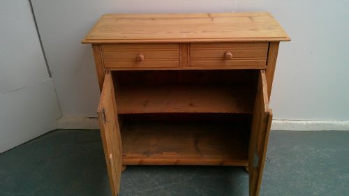 A LINED ANTIQUEOLD PINE SHALLOW VICTORIAN DRESSER BASE TO WAXPAINT - ADDITIONAL PHOTO 8