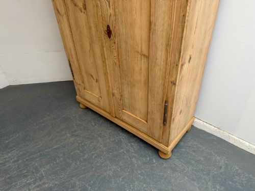 A SUPERB GEORGIAN ANTIQUEOLD PINE 2 DOOR KITCHEN STORAGE CUPBOARD TO WAXPAINT - ADDITIONAL PHOTO 7