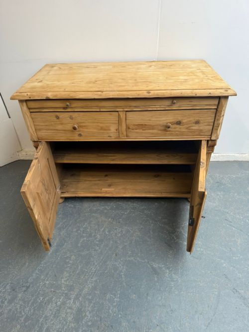 AN AMAZING VICTORIAN ANTIQUEOLD PINE BREAD SLIDE LARGE DRESSER BASE TO WAXPAINT - ADDITIONAL PHOTO 9