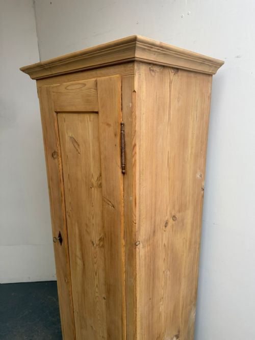fig 2. A Superb Tall Narrow Antique / Old Pine Georgian Storage Cupboard to Wax/Paint