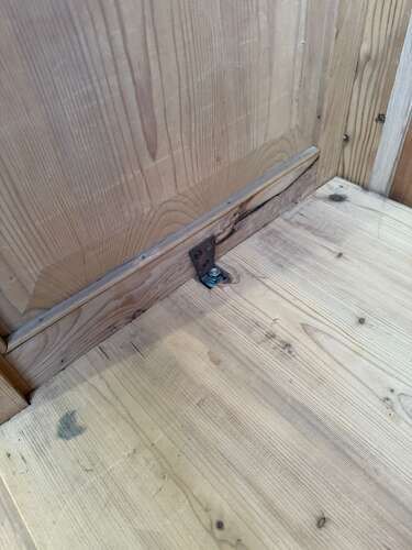fig 2. A Panelled Victorian Antique / Old Pine 2 Door Knockdown Wardrobe to Wax/Paint
