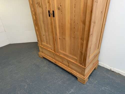 fig 2. A Quality Victorian Antique Pine Combination Knockdown Wardrobe to Wax/Paint