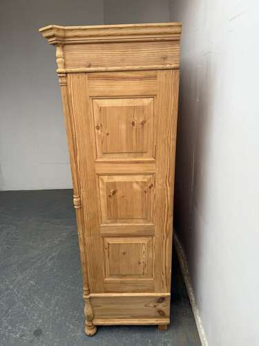 fig 1. An Amazing Georgian Antique Pine 2 Door Knockdown Wardrobe to Wax/Paint