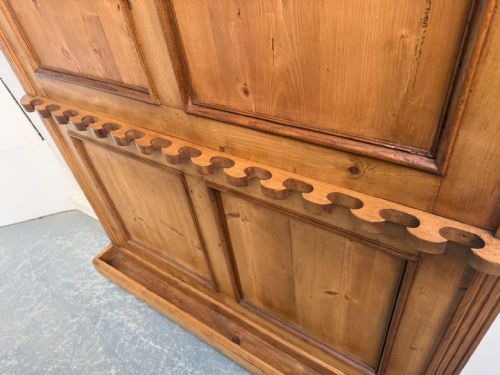 A LOVELY ORIGINAL ANTIQUE VICTORIAN PINE HUNGARIAN HALL STAND - ADDITIONAL PHOTO 8