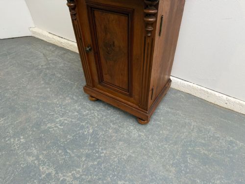 A GENUINE HUNGARIAN WALNUT MARBLE VICTORIAN BEDSIDE CABINET - ADDITIONAL PHOTO 2