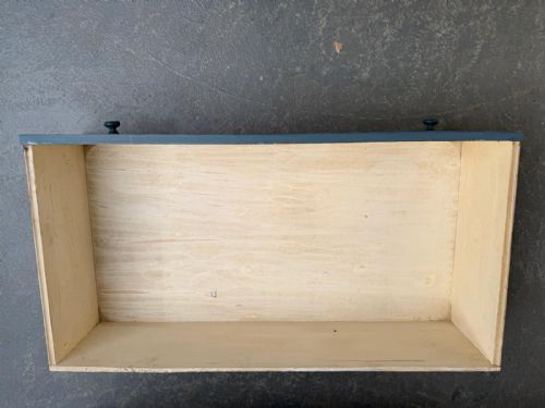 A HUGE PAINTED BLUE ANTIQUE PINE GENUINE VICTORIAN HUNGARIAN CHEST OF DRAWERS - ADDITIONAL PHOTO 9