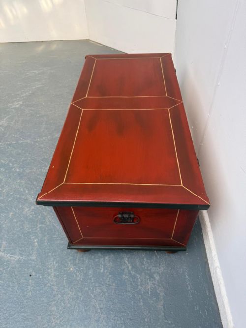 A PRETTY PAINTED ANTIQUE OLD PINE GENUINE HUNGARIAN SMALL BOX - ADDITIONAL PHOTO 8