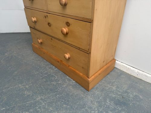 A MINT CLEAN WAXED ANTIQUE OLD PINE VICTORIAN 4 DRAWER CHEST OF DRAWERS - ADDITIONAL PHOTO 1