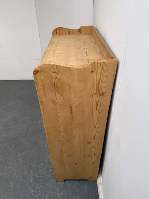 A SUPERBLY FITTED VICTORIAN ANTIQUEOLD PINE STORAGE CUPBOARD TO WAXPAINT - ADDITIONAL PHOTO 5
