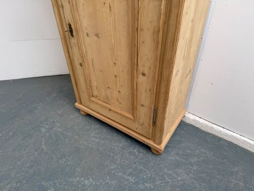 A MINT CLEAN VICTORIAN ANTIQUEOLD PINE 1 DOOR KITCHEN CUPBOARD TO WAXPAINT - ADDITIONAL PHOTO 2