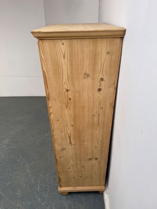 A MINT CLEAN VICTORIAN ANTIQUEOLD PINE 1 DOOR KITCHEN CUPBOARD TO WAXPAINT - ADDITIONAL PHOTO 4