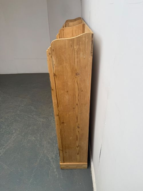 A RARE VICTORIAN ANTIQUEOLD PINE SHALLOW VENTED KITCHEN CUPBOARD TO WAXPAINT - ADDITIONAL PHOTO 5