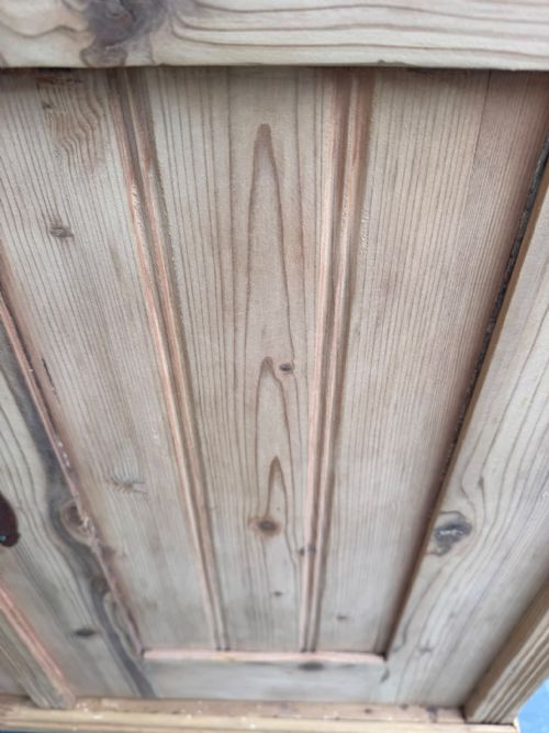 A CRACKING VICTORIAN ANTIQUEOLD PINE 2 DOOR KITCHEN DRESSER BASE TO WAXPAINT - ADDITIONAL PHOTO 7
