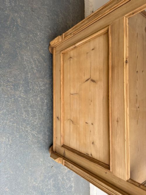 A QUALITY VICTORIAN ANTIQUE OLD PINE GLAZED DISPLAY CABINET TO WAX PAINT - ADDITIONAL PHOTO 6