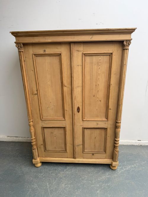 AN AMAZING EARLY VICTORIAN ANTIQUE PINE ADJUSTABLE STORAGE CUPBOARD TO WAXPAINT - ADDITIONAL PHOTO 8