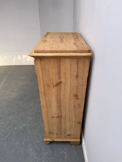 A SUPERB TALL NARROW ANTIQUE OLD PINE 5 DRAWER CHEST OF DRAWERS TO WAXPAINT - ADDITIONAL PHOTO 5