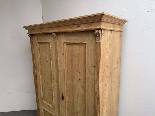 A MINT CLEAN VICTORIAN ANTIQUE OLD PINE 2 DOOR STORAGE CUPBOARD TO WAXPAINT - ADDITIONAL PHOTO 6