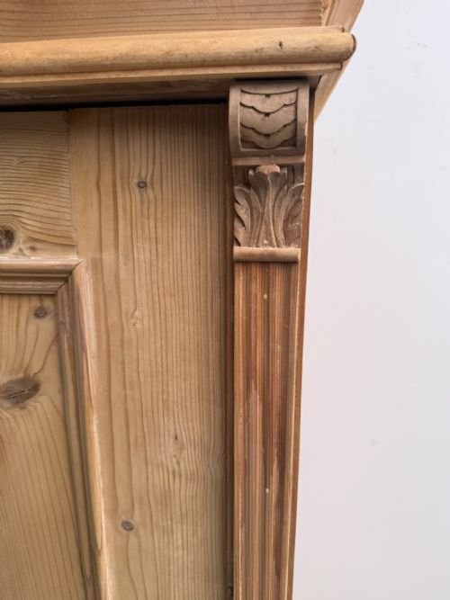A MINT CLEAN VICTORIAN ANTIQUE OLD PINE 2 DOOR STORAGE CUPBOARD TO WAXPAINT - ADDITIONAL PHOTO 11