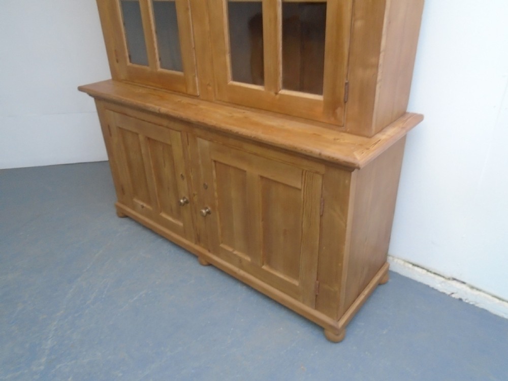 A Fantastic Large Antique / Old Pine Victorian Waxed Kitchen Dresser View III