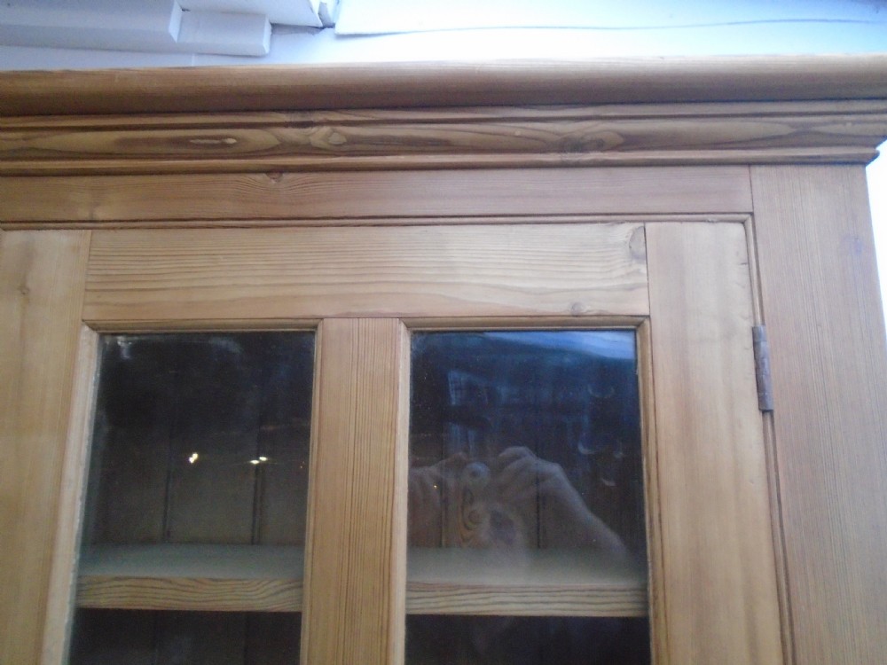 A Fantastic Large Antique / Old Pine Victorian Waxed Kitchen Dresser View VIII