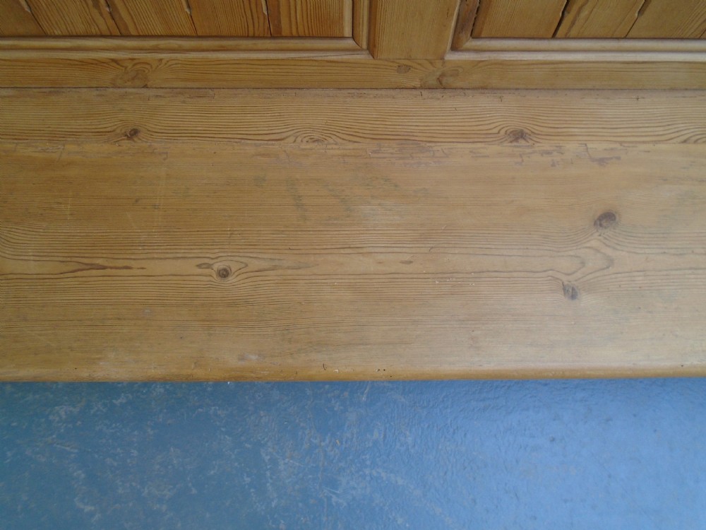 An Amazing Antique / Old Pine 3-4 Seater Victorian Panelled Church Pew View VIII