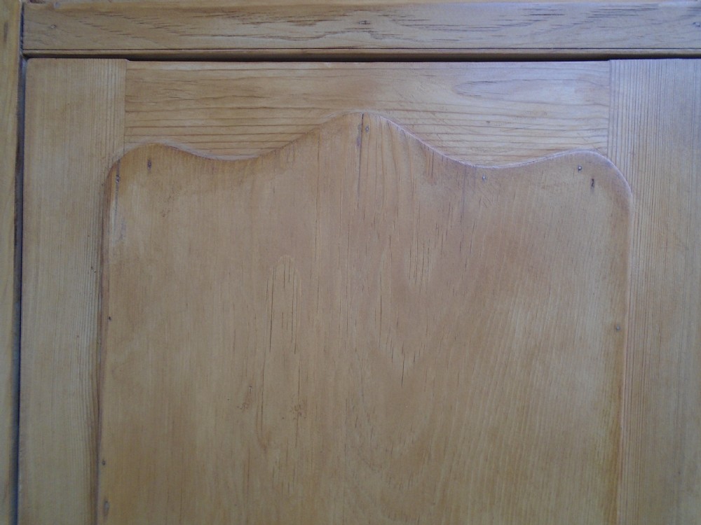 A Lovely Small Wall Hanging Victorian Antique / Old Pine Waxed Corner Cabinet View VII