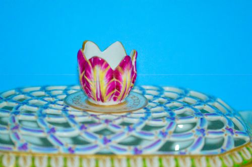 19TH CENTURY SPODE PORCELAIN POT POURRI DISH CIRCA 1820 - ADDITIONAL PHOTO 3
