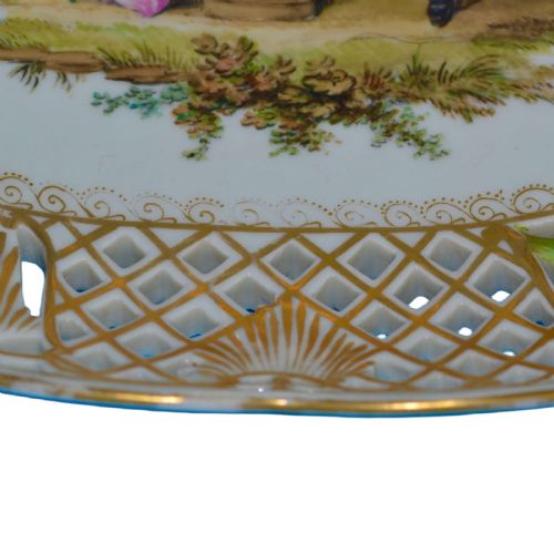 DELIGHTFUL DRESDEN PORCELAIN OVAL DISH 18801890 - ADDITIONAL PHOTO 2