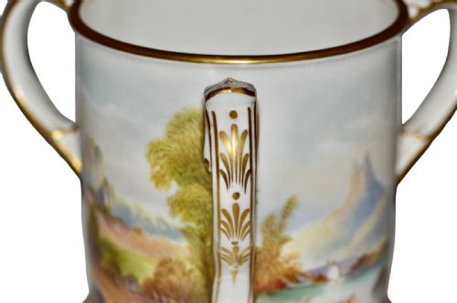 1910 ROYAL WORCESTER PORCELAIN TYG SIGNED R RUSHTON - ADDITIONAL PHOTO 2