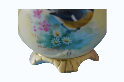 LOCKE CO WORCESTER PORCELAIN VASE 1898 1902 SIGNED LEWIS - ADDITIONAL PHOTO 3
