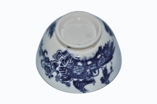 CAUGHLEY PORCELAIN BLUE WHITE GILT TRIO C1790 - ADDITIONAL PHOTO 7