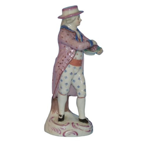 RARE GERMAN PORCELAIN VINTNER FIGURE BY LIMBACH C1780 - ADDITIONAL PHOTO 1