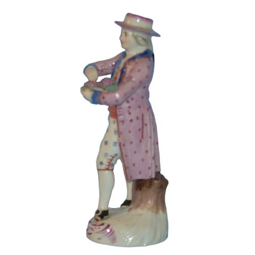 RARE GERMAN PORCELAIN VINTNER FIGURE BY LIMBACH C1780 - ADDITIONAL PHOTO 3