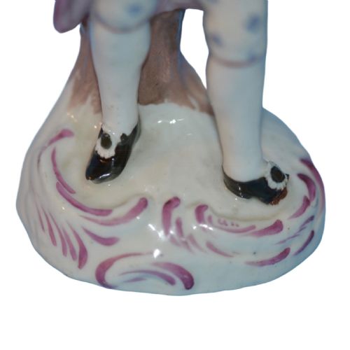 RARE GERMAN PORCELAIN VINTNER FIGURE BY LIMBACH C1780 - ADDITIONAL PHOTO 7