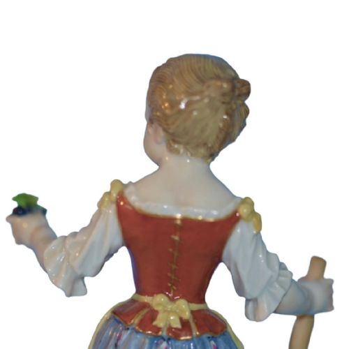 19TH CENTURY MEISSEN PORCELAIN FIGURES GRAPE HARVESTER AND COMPANION - ADDITIONAL PHOTO 5