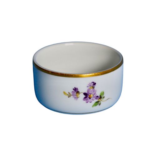 19TH CENTURY MEISSEN PORCELAIN CIRCULAR SALT CELLAR - ADDITIONAL PHOTO 2