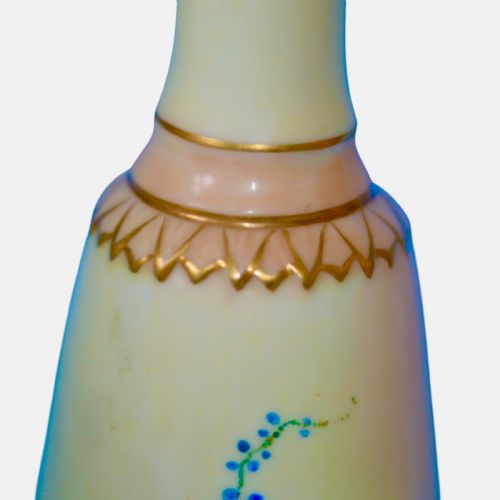18981902 LOCKE CO WORCESTER VASE WITH BIRD AND FLORAL PAINTED DECORATION - ADDITIONAL PHOTO 2